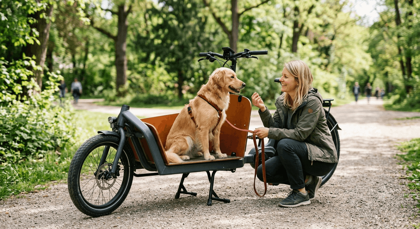 Hund an Lastenrad gewöhnen Tipps für entspannte Fahrten 2026